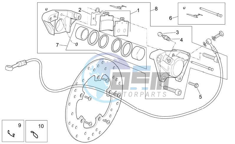 Rear caliper