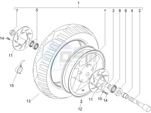 X9 250 Evolution drawing Front wheel