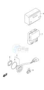 DF 30A drawing PTT Switch Remote Control w/Power Tilt