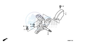 TRX250XA Australia - (U) drawing KNUCKLE