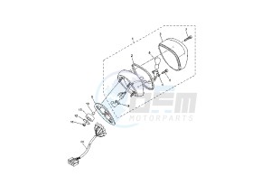 XVS A DRAG STAR CLASSIC 650 drawing TAILLIGHT