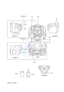 YFM700FWAD YFM70GPAH (2UDE) drawing EMBLEM & LABEL 1