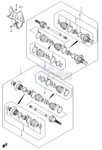 LT-A500X drawing REAR DRIVE SHAFT