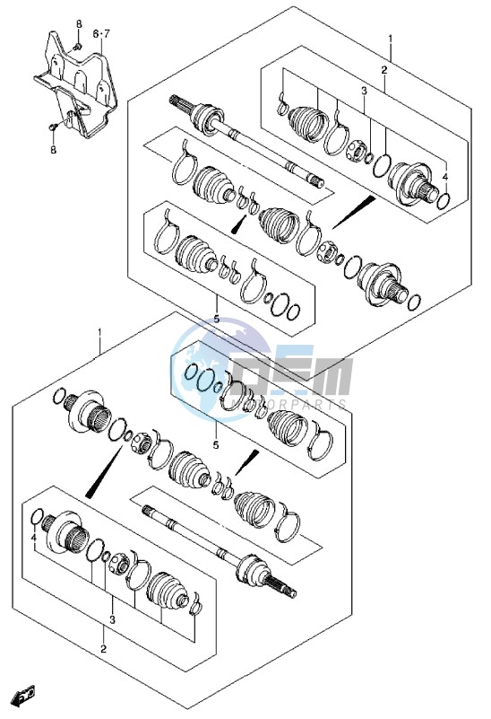 REAR DRIVE SHAFT