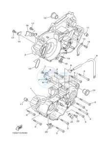 YZ250 (BCRL) drawing CRANKCASE