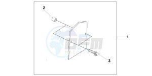 VT750C3 drawing BACKREST TRIM