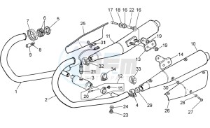 Nevada Classic IE 750 drawing Exhaust unit