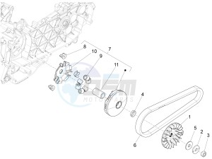 Liberty 125 iGet 4T 3V ie ABS (EMEA) drawing Driving pulley