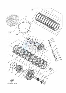 MT-10 MTN1000 (B67X) drawing CLUTCH