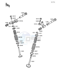 KSF 250 A [MOJAVE 250] (A3-A7) [MOJAVE 250] drawing VALVE