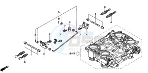 VFR800 drawing THROTTLE BODY (COMPONENT PARTS)