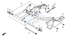 TRX90 FOURTRAX 90 drawing SWINGARM