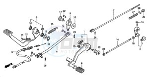 VT750DCB SHADOW SPIRIT drawing PEDAL