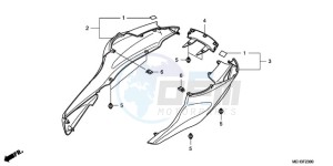 NSA700A9 Europe Direct - (ED / MME) drawing REAR COWL