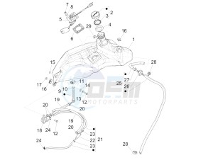 PRIMAVERA 50 2T NOABS E2-E3 (EMEA, APAC) drawing Fuel tank