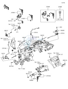 VERSYS-X 300 ABS KLE300CHF XX (EU ME A(FRICA) drawing Ignition Switch