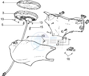 Diesis 100 drawing Handlebars component parts-Instrument unit