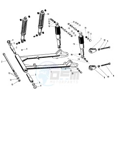 A1 250 SAMURAI drawing SWING ARM_SHOCK ABSORBERS A1-A7SS