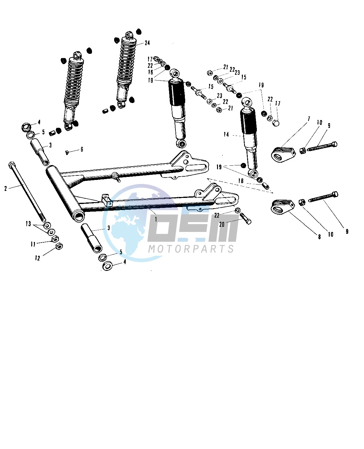 SWING ARM_SHOCK ABSORBERS A1-A7SS