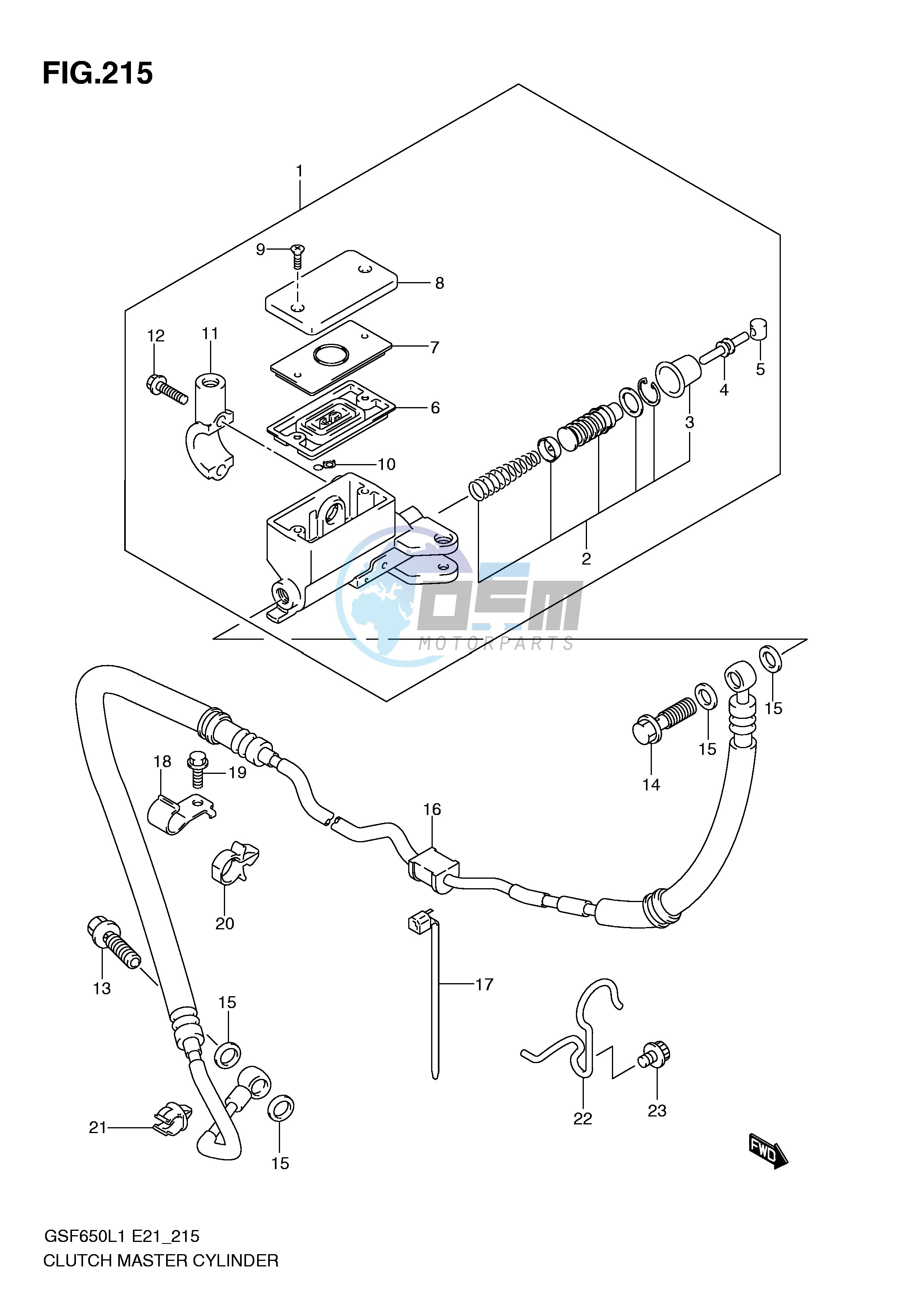 CLUTCH MASTER CYLINDER (GSF650AL1 E21)