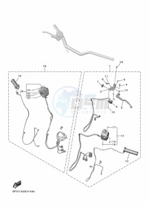 NIKEN GT MXT890D (BFD1) drawing HANDLE SWITCH & LEVER