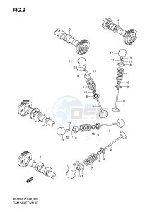 DL1000 (E2) V-Strom drawing CAMSHAFT VALVE