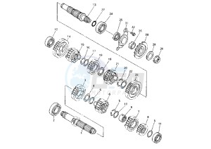 WR 400-426 F 400 drawing TRANSMISSION