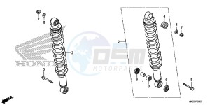 TRX500FAE TRX500FA Europe Direct - (ED) drawing REAR CUSHION