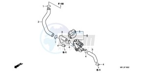 CBR1000RR9 France - (F / CMF MME REP) drawing AIR INJECTION CONTROL VALVE