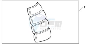 CBR125RWA Korea - (KO) drawing TANK PAD 2