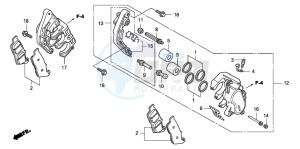 CBF1000 drawing FRONT BRAKE CALIPER (CBF1000)