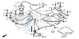 TRX250XB drawing FUEL TANK