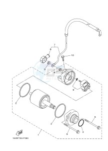 MT07A MT-07 ABS 700 (1XBM) drawing STARTING MOTOR