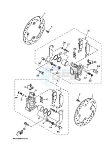 YFM700FWAD YFM70GPXK (B4FA) drawing REAR BRAKE CALIPER