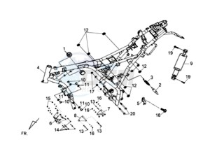 WOLF CARBURATED 125 drawing FRAME