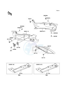 ZZR600 ZX600-E13H GB XX (EU ME A(FRICA) drawing Side Covers/Chain Cover