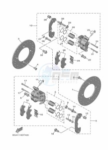 YXE850ENS YXE85WPLK (B8K8) drawing REAR BRAKE CALIPER