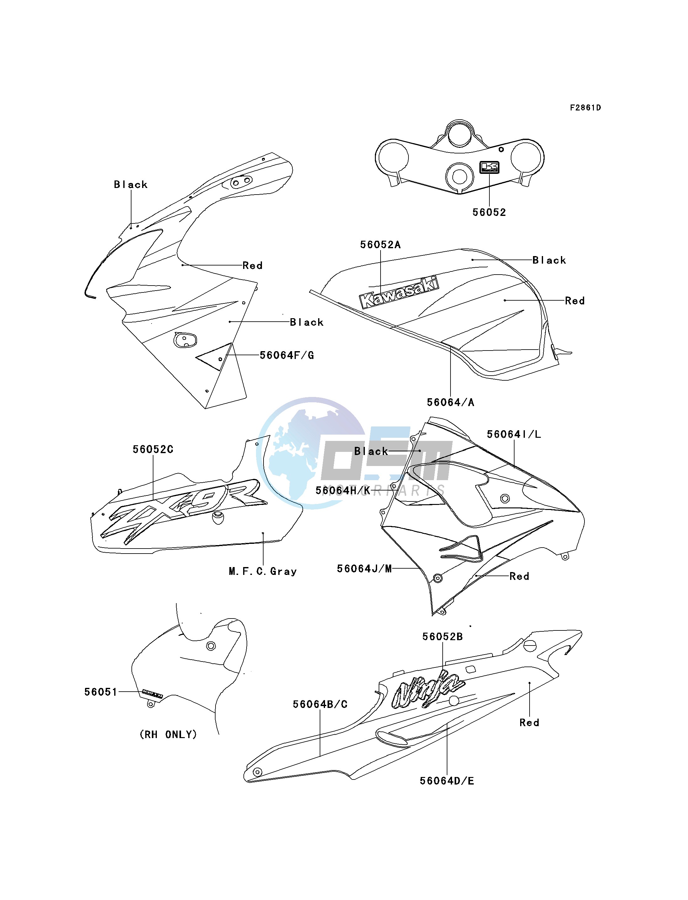 DECALS-- RED_BLACK- --- ZX900-E2- -