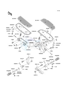 VN 1500 J [VULCAN 1500 DRIFTER] (J1-J2) [VULCAN 1500 DRIFTER] drawing FOOTRESTS