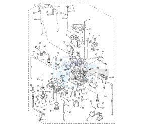 YZ F 250 drawing CARBURETOR