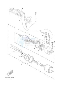 YP125RA (ABS) X-MAX 250 ABS (2DL6 2DL6 2DL6 2DL6) drawing STARTING MOTOR