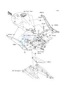 ER 650 A [ER-6N (EUROPEAN] (A6S-A8F) A7F drawing SIDE COVERS_CHAIN COVER