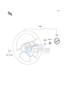 KRF 750 M [TERYX 750 FI 4X4 NRA OUTDOORS] (M9F9) M9F drawing STEERING WHEEL