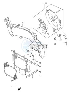 TL1000R (E2) drawing RADIATOR