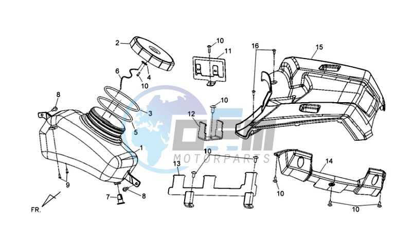 FUEL TANK HOUSING