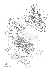 XJ6S 600 DIVERSION (S-TYPE) (36CL 36CM) drawing CYLINDER HEAD