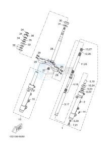 YP400RA X-MAX 400 ABS X-MAX (1SDC 1SDC 1SDC 1SDC) drawing STEERING