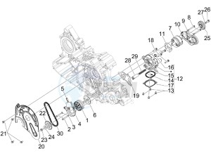 SRV 850 4t 8v e3 drawing Oil pump