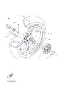 NS50 NITRO (1PH4) drawing REAR WHEEL