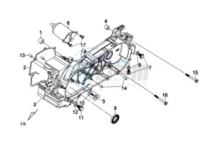 COMBIZ 50 drawing CRANKCASE LEFT / STARTER